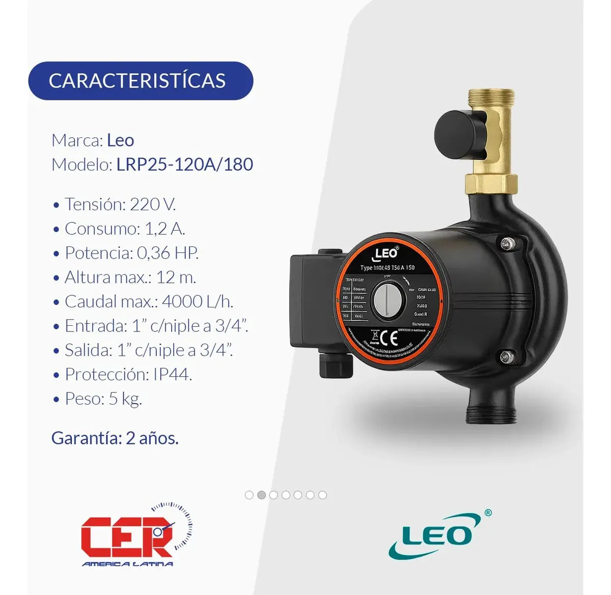 Bomba presurizadora Leo